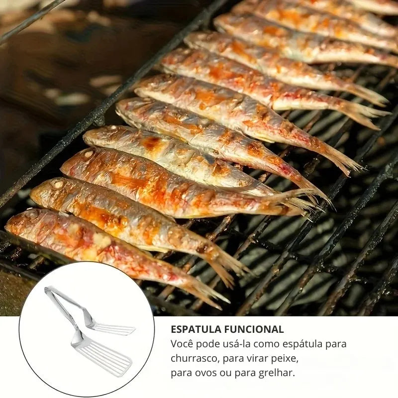 Espátula Inox Multifuncional para Servir e Virar