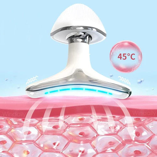 Massageador Rejuvenescedor LED para Rosto e Pescoço – FaceLift™