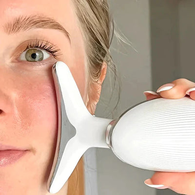 Massageador Rejuvenescedor LED para Rosto e Pescoço – FaceLift™