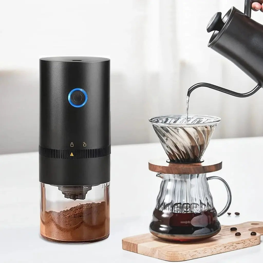Mini Moedor de Café Elétrico com Lâmina Cerâmica