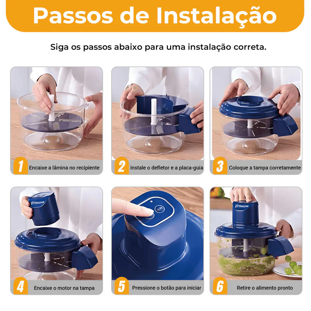 Descascador Elétrico de Alho e Frutas